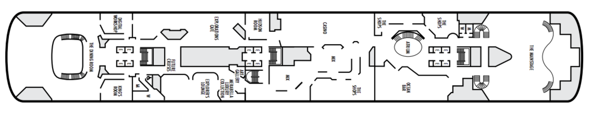 Deck 5 - Upper Promenade plan